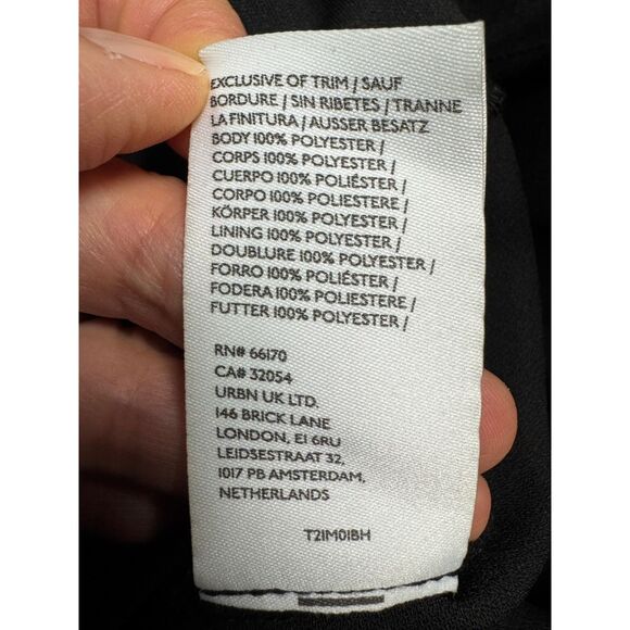 BHLDN Anthropologie Freya Satin Charmeuse Gown, Black, Sz 14 - Picture 14 of 15